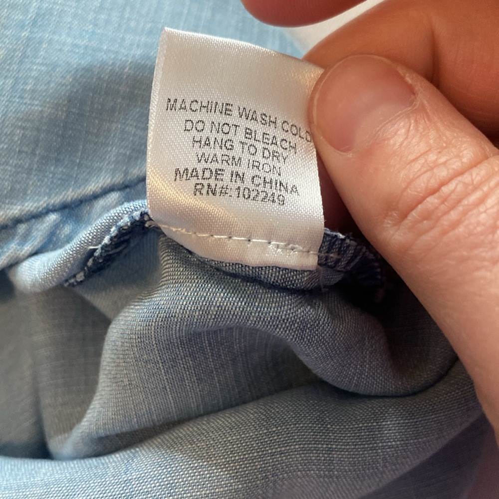 Skies Are Blue Light Blue Women’s Top - Picture 8 of 9